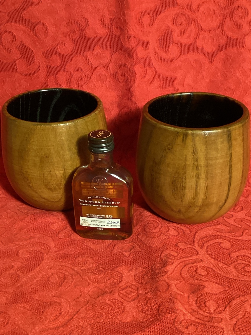 Wooden Charred Cups for Bourbon Drinking
